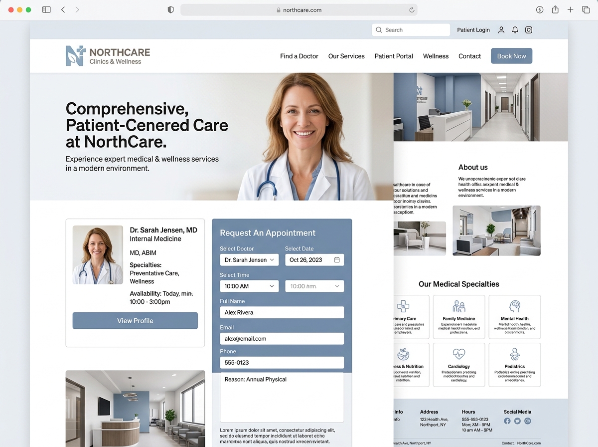 HOMEPAGE screen